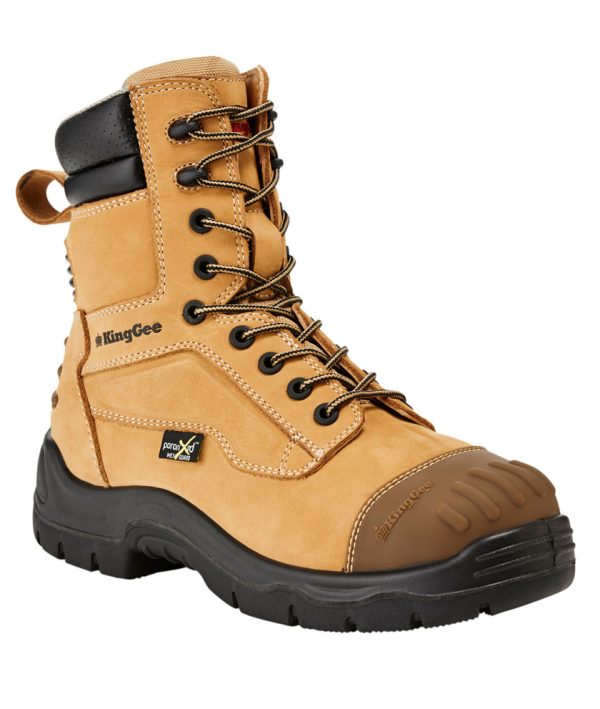 Mens Phoenix Metguard Zip/Lace Safety Work Boots