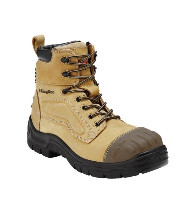 Mens Phoenix Zip/Lace Safety Work Boots