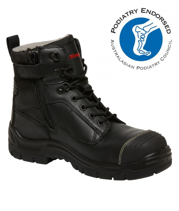 Mens Phoenix Composite Safety Work Boots 6 Black