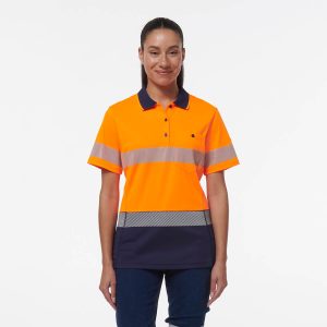 Ladies Hyperfreeze Spliced Short Sleeve Polo