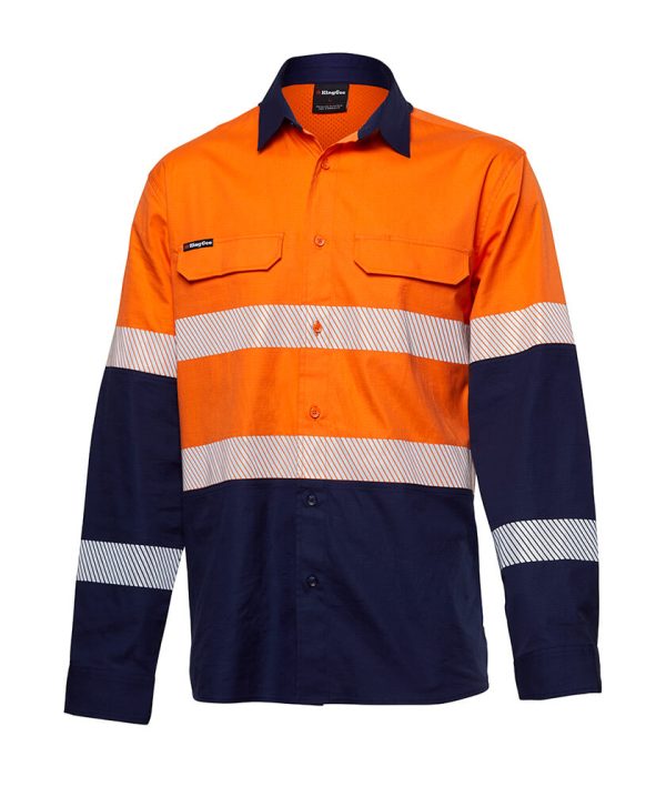 Mens Workcool Pro Two Tone Reflective Taped Shirt