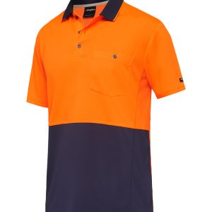 Mens Hyperfreeze Spliced Short Sleeve Polo