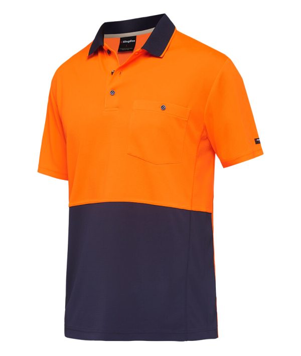 Mens Hyperfreeze Spliced Short Sleeve Polo