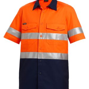 Reflective Short Sleeve Work Shirt