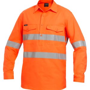 Mens 2 Hi-Vis Closed Front Shirt