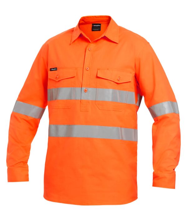 Mens 2 Hi-Vis Closed Front Shirt