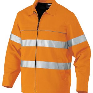 Mens Reflective Nano-Tex Cotton Drill Work Jacket