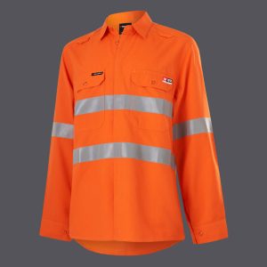 Ladies Lenzing FR Hi-Vis Open Front Long Sleeve