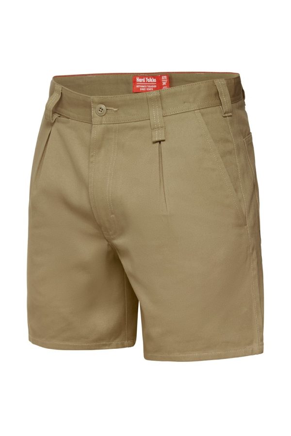 Mens Relaxed Fit Drill Short With Belt Loops