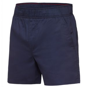 Mens Relaxed Fit Elastic Waist Drill Short