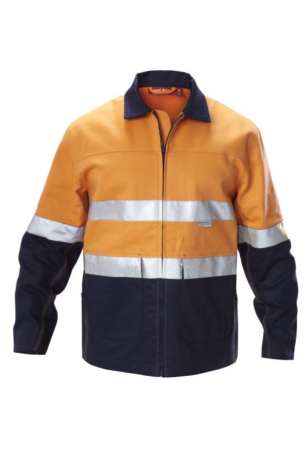 Mens Core 2 Tone Cotton Drill Taped Jacket