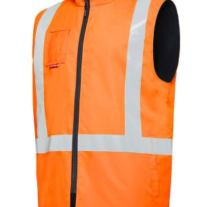 Mens Hi-Vis Taped All Weather Fleece Vest