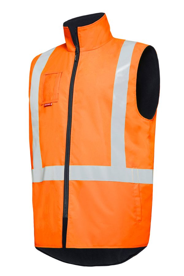 Mens Hi-Vis Taped All Weather Fleece Vest