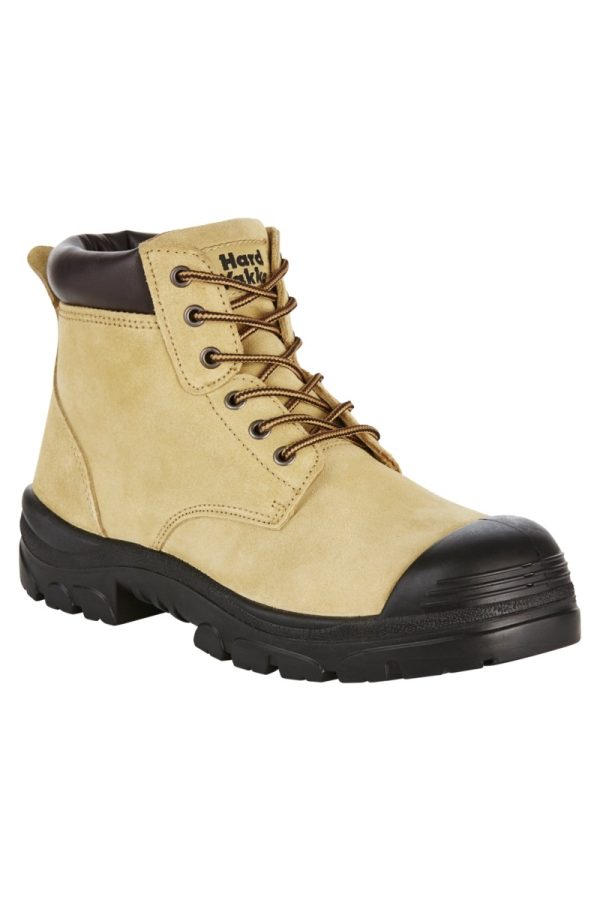 Mens Gravel Lace Up Steel Toe Safety Boot Sand