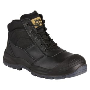 Mens Utility Zip Sided Steel Safety Boot