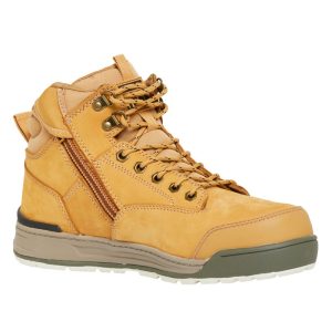 Mens Lace Up Wheat Steel Toe Safety Boot