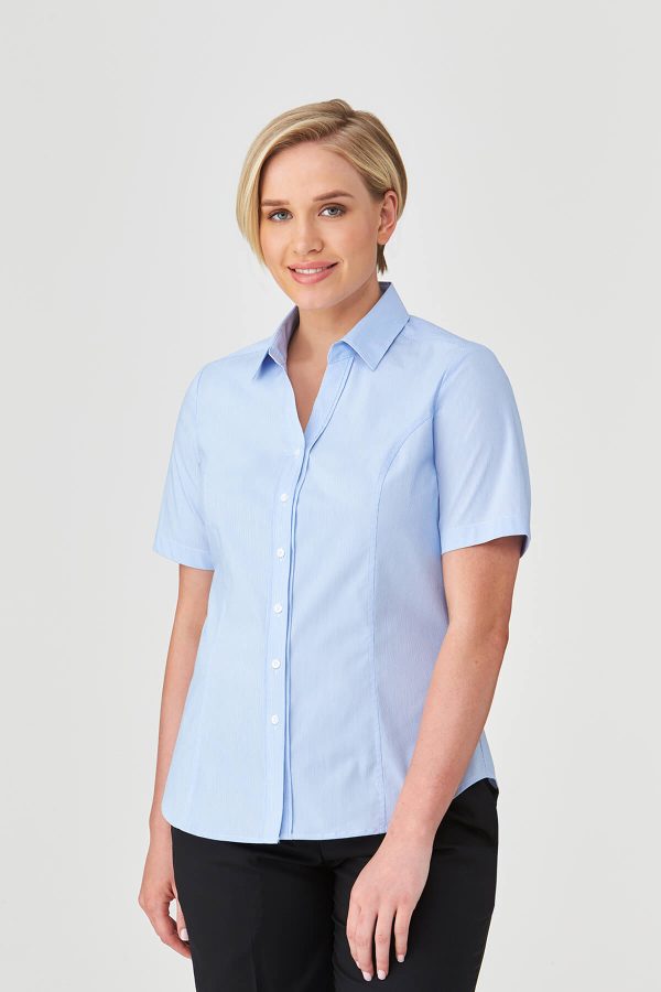 Ladies City Pinfeather Short Sleeve Shirt