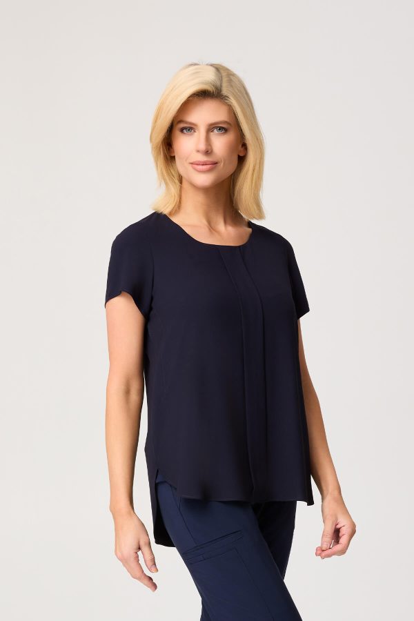 Ladies Grace-X Over Side Short Sleeve Top