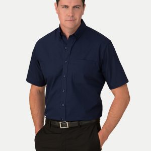 Mens Micro Check Short Sleeve Shirt