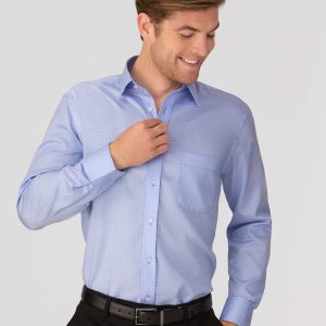 Mens Capri Check Long Sleeve Shirt