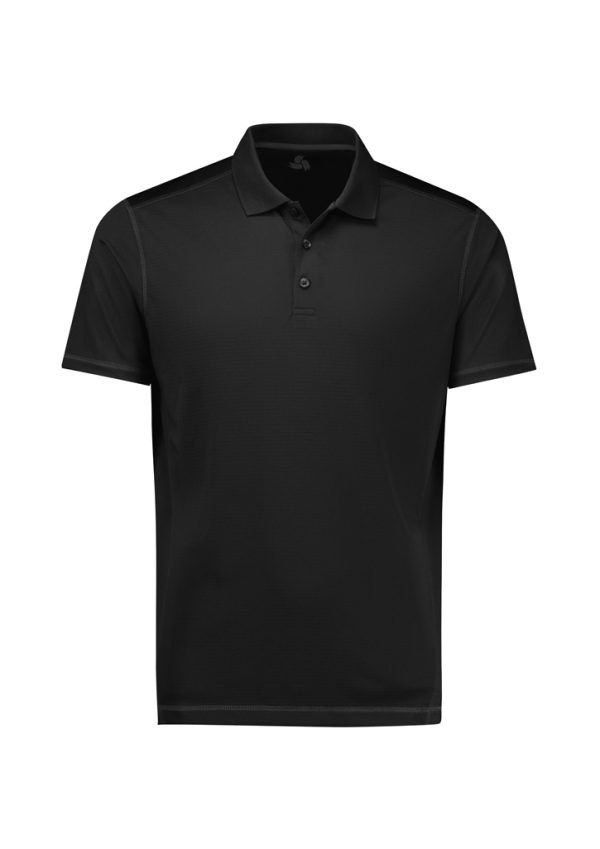 Mens Dart Short Sleeve Polo. 97% Polyester, 3% Elastane. 180gsm - P419MS - Image 2