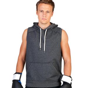 Mens Heather Sleeveless Hoodies