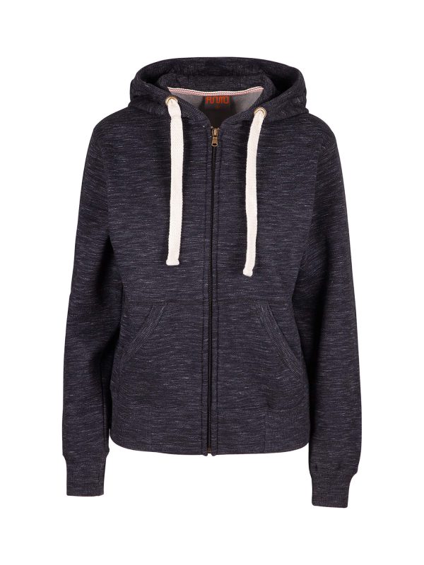 Ladies/Junior Heavy Zip Fleece Hoodie. 80% Cotton 20% Polyester. 370gsm - FZ99UN - Image 2