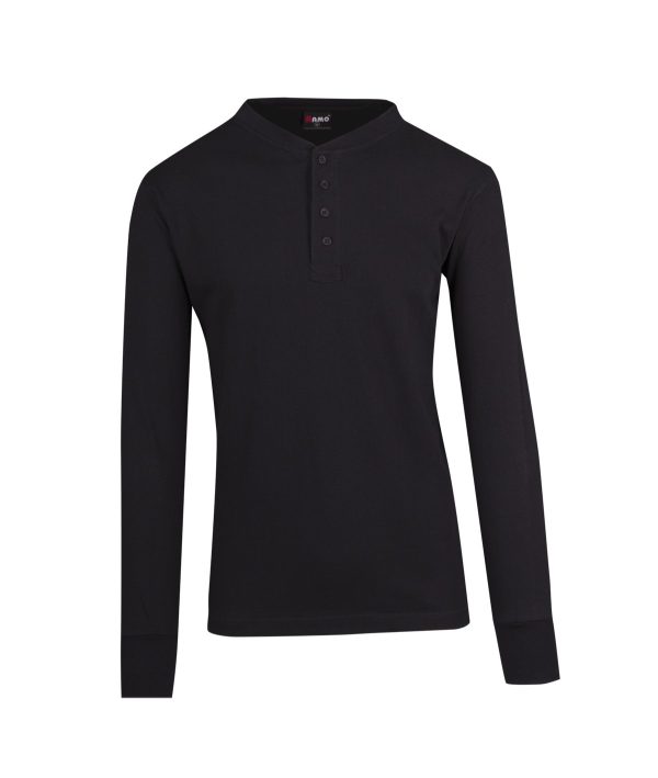 Mens Hanley Long Sleeve T-Shirt. 100% Cotton. 200gsm - T000LB - Image 2