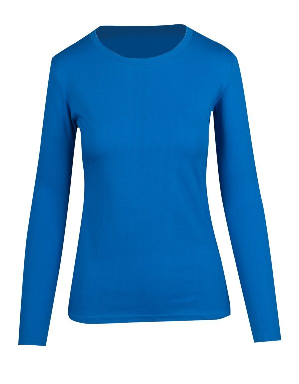 Ladies Long Sleeve T-Shirt. 100% Cotton. 180gsm - T121LD - Image 2