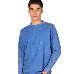 Mens Stone Wash Long Sleeve