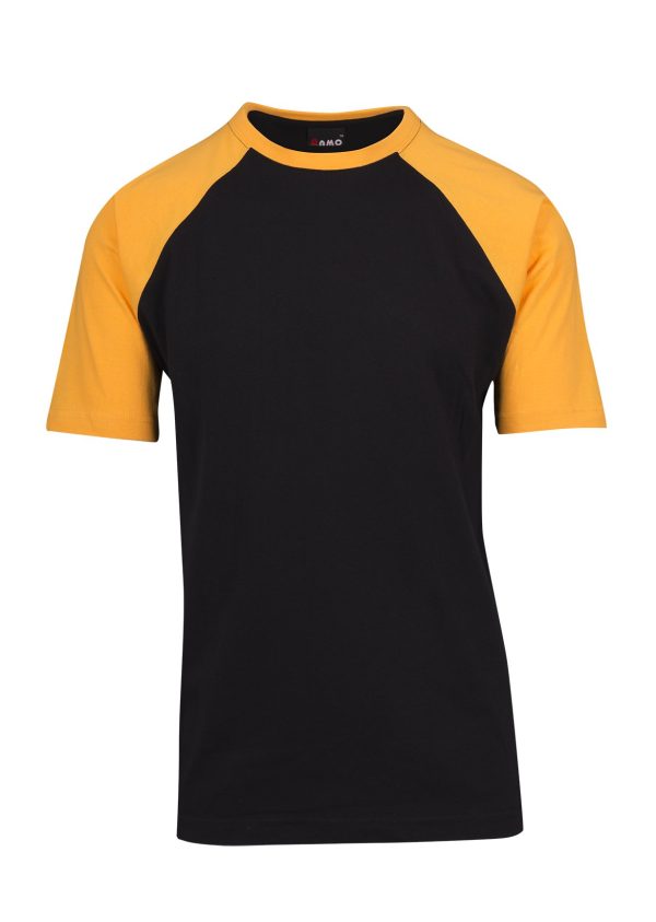 Mens Raglan Sleeve Tee. 100% Cotton. 195gsm - T232RG - Image 2