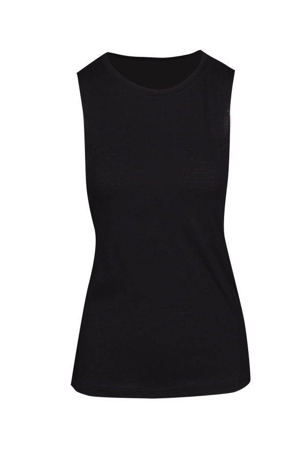 Ladies Heather SLEEVELESS Tee - Greatness Range. 50% Cotton 50% Polyester. 130gsm - T403LD - Image 2