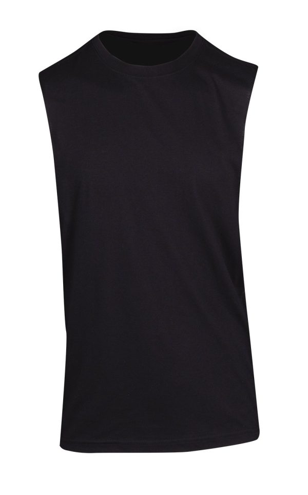 Mens Heather SLEEVELESS Tee - Greatness Range. 50% Cotton 50% Polyester. 130gsm - T403MS - Image 2