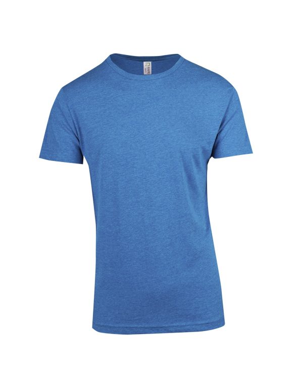 Mens Marl Crew Neck T-Shirt. 60% Cotton 40% Polyester. 160gsm - T938HD - Image 2