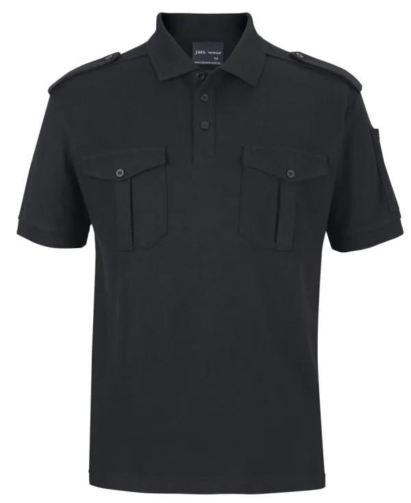 Mens Short Sleeve 250 Epaulette Polo