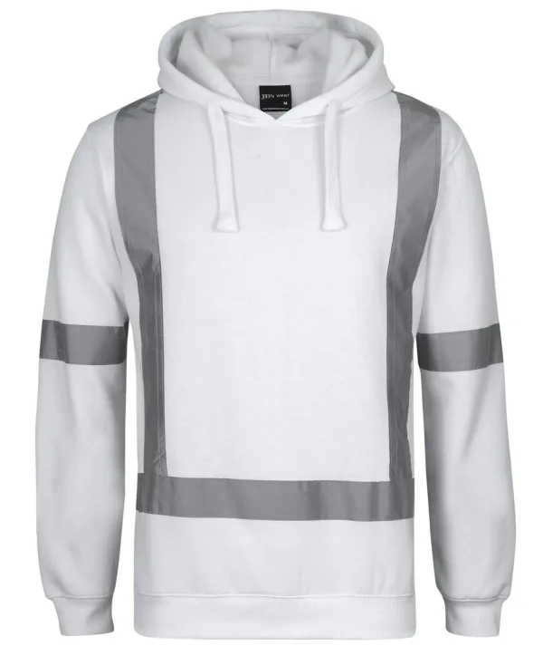 Mens Fleece Hoodie With Reflective Tape