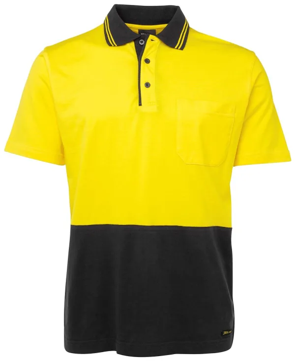 Mens Hi Vis Short Sleeve Polo