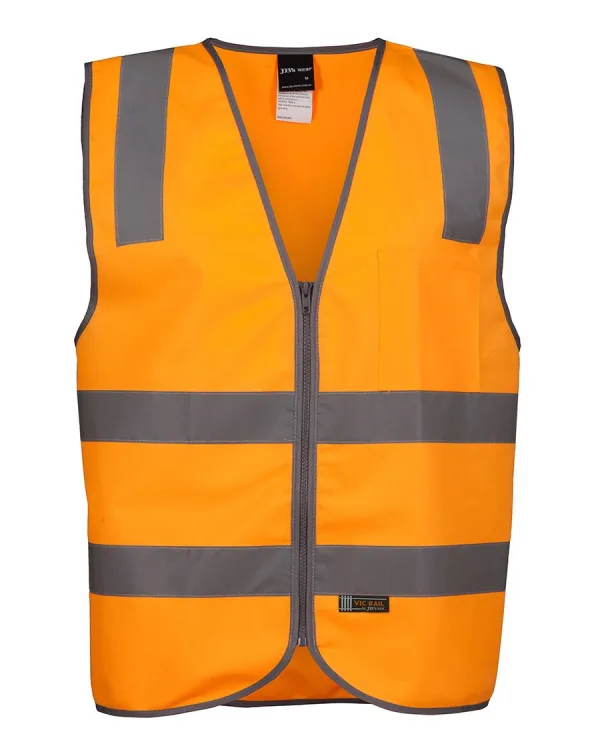 Mens Vic Rail DN Zip Safety Vest