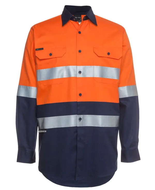 Mens Hi Vis DN Long Sleeve Work Shirt