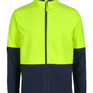 Mens Hi Vis Three Layer Softshell Jacket