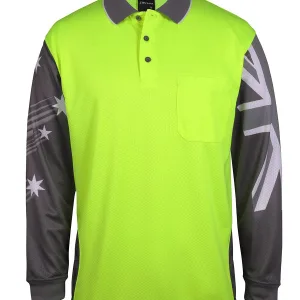 Mens Long Sleeve Southern Cross Polo