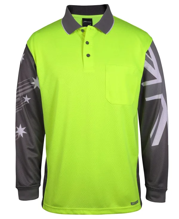 Mens Long Sleeve Southern Cross Polo