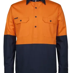 Hi Vis Close Front Long Sleeve Shirt