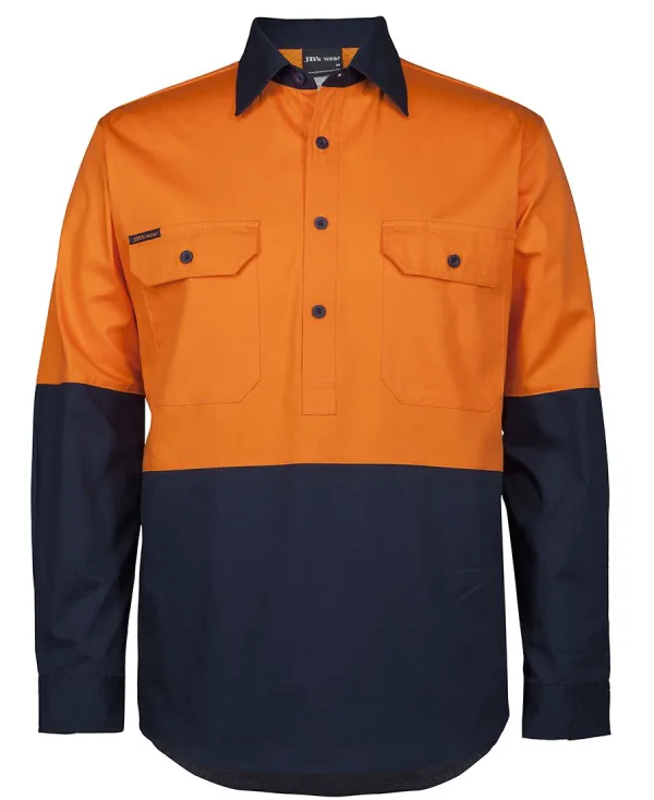 Hi Vis Close Front Long Sleeve Shirt