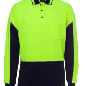 Mens Hi Vis Long Sleeve Gap Polo