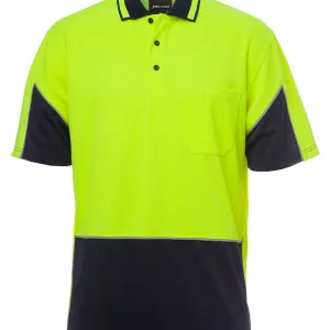 Mens Hi Vis Short Sleeve Gap Polo