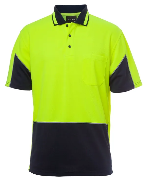 Mens Hi Vis Short Sleeve Gap Polo