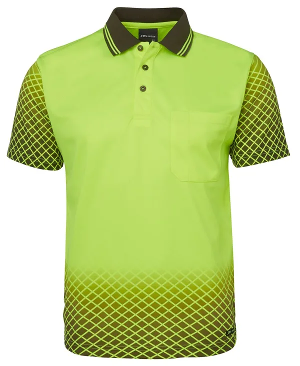 Mens Hi Vis Net Sub Polo