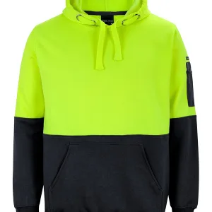 Mens Hi Vis Pull Over Hoodie