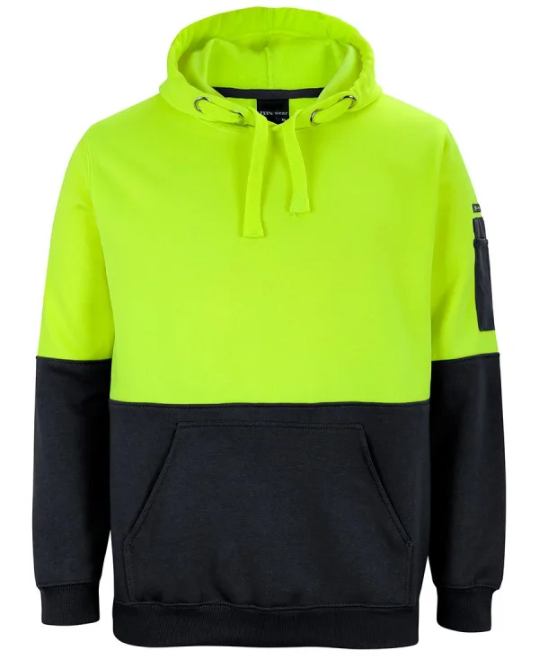 Mens Hi Vis Pull Over Hoodie